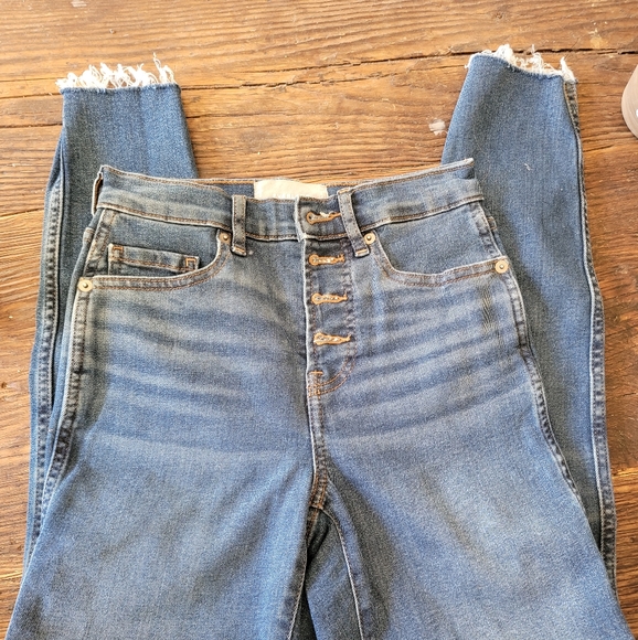 The Authentic Stretch High-Rise Skinny Button Fly Jean by Everlane Sz 23 - Picture 7 of 8